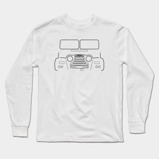 Austin Gipsy G2 1950s classic car black outline graphic Long Sleeve T-Shirt